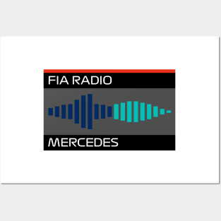 "Blue Flag" Mercedes Radio Message Design Posters and Art